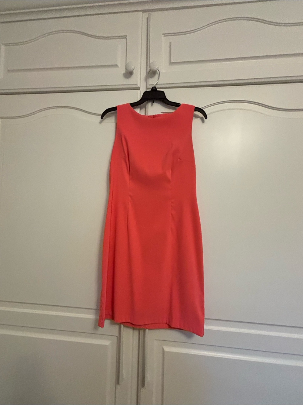 Alyx Coral Midi Dress with Sleek Boat Neck